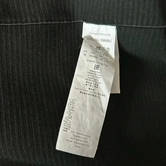 ARMANI COLLEZIONI STRETCH RIBBED ASYMMETRICAL ZIP JACKET Size 10 - Picture 10 of 12